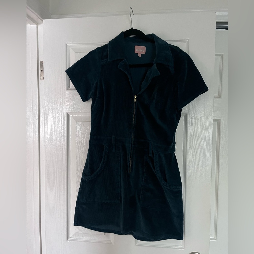 Show me your MUMU corduroy dress